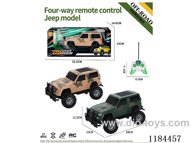 4ch rc high-bottom Jeep off-road model military model