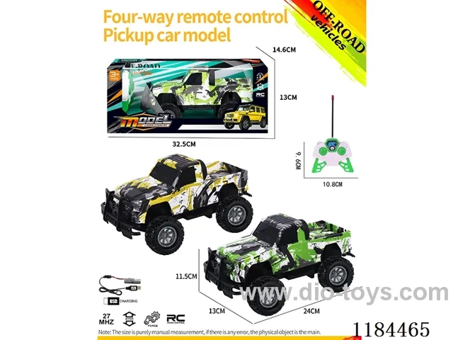 4ch rc high-bottom pickup off-road model graffiti