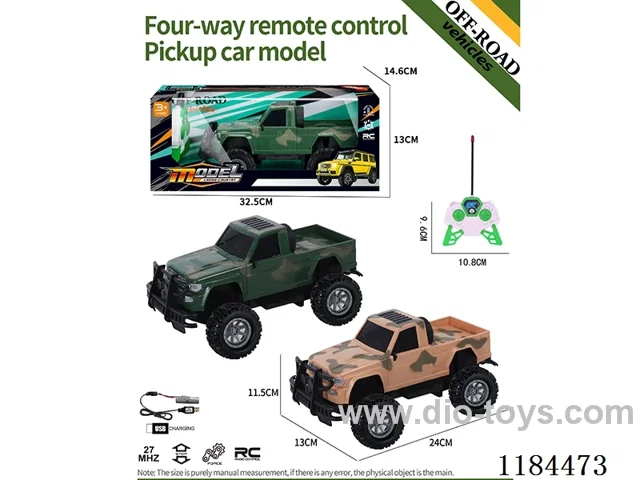 4ch rc high-bottom pickup off-road model military