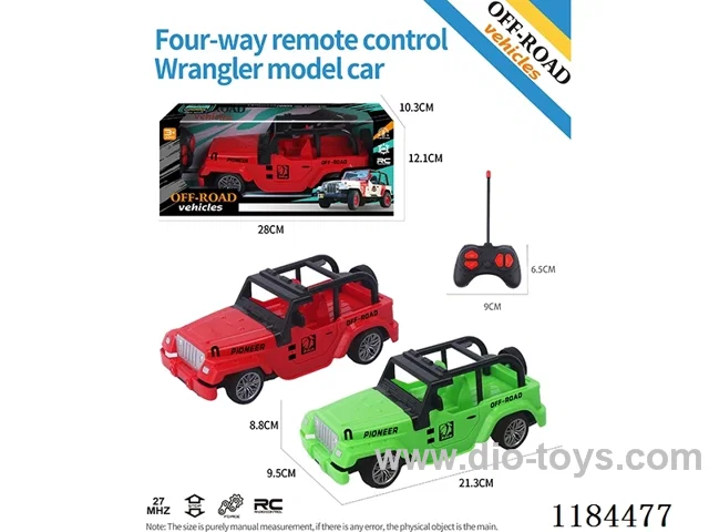 4ch rc flat-bottomed Wrangler off-road model regular