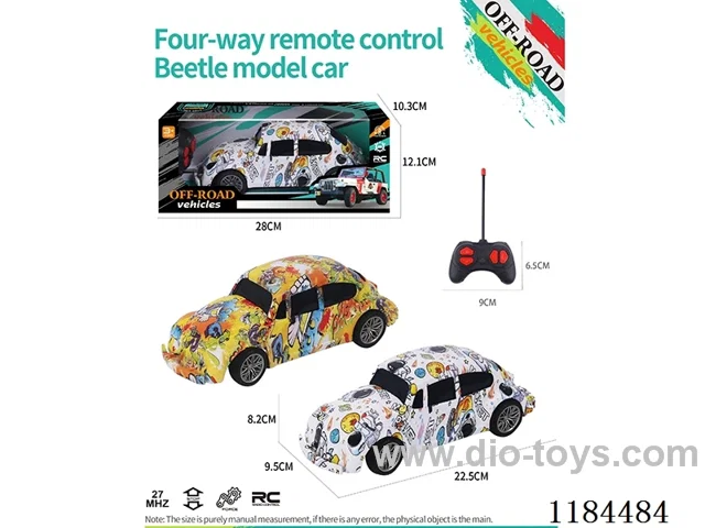 4ch rc flat-bottomed Beetle model graffiti