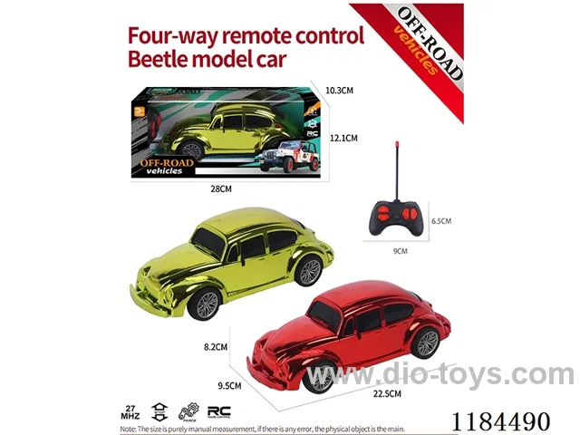 4ch rc flat-bottomed Beetle model electroplated