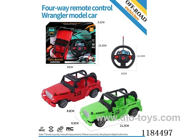 4ch rc flat-bottomed Wrangler off-road model regular