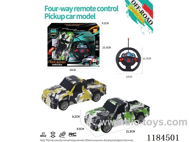 4ch rc flat-bottomed pickup off-road model graffiti