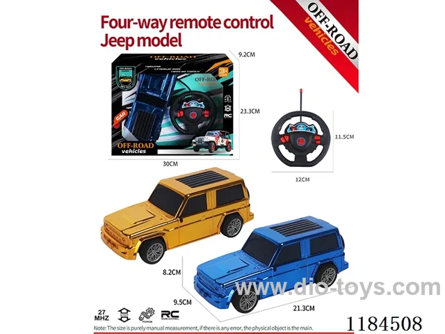 4ch rc flat bottom Jeep off-road model electroplated