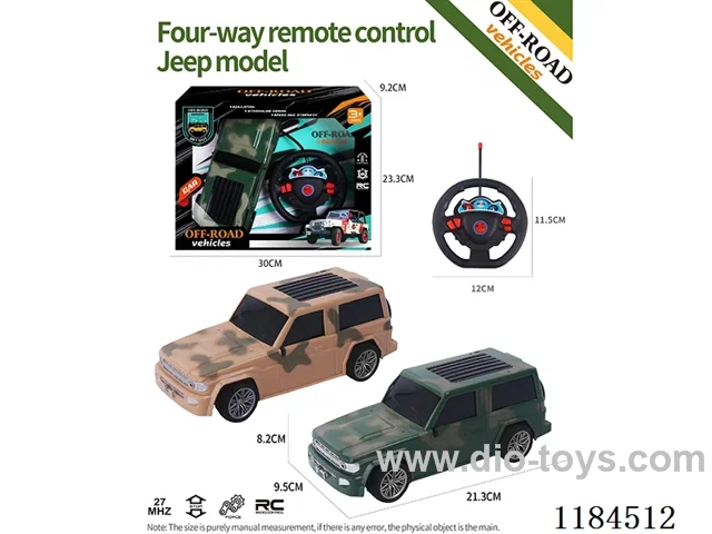 4ch rc flat-bottomed Jeep model military vehicle