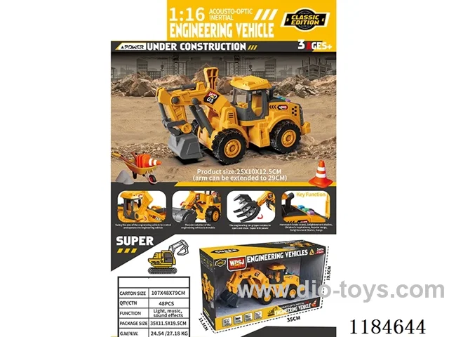 1：16 inertia engineering vehicles W L/M included 3*AG13