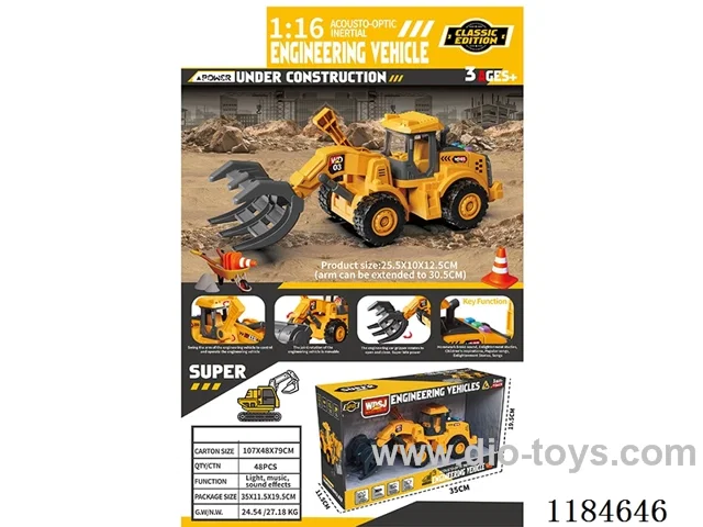 1：16 inertia engineering vehicles W L/M included 3*AG13