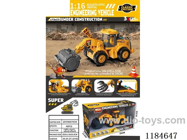 1：16 inertia engineering vehicles W L/M included 3*AG13