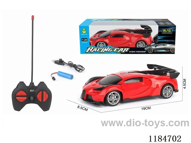1:24 27MHZ 4ch rc car Bugatti included battery
