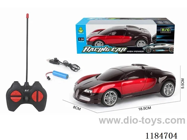 1:24 27MHZ 4ch rc car Bugatti included battery