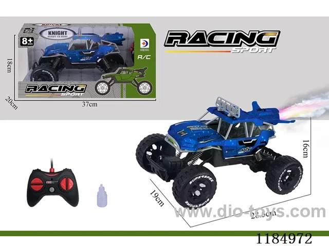 rc car with spray not included 4*AA battery
