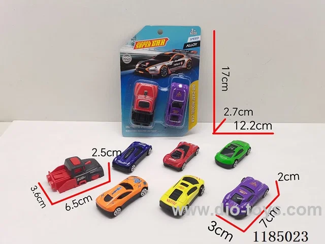 Projectile Toys (1 catapult +1 alloy sports car) (sports car 6 models random 1)-free wheel