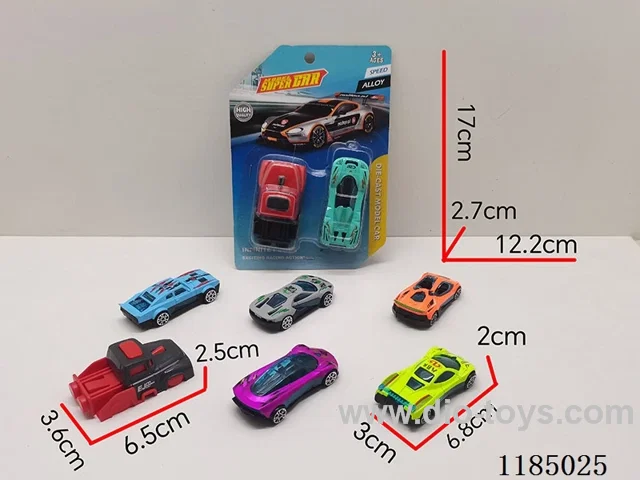 Projectile Toys (1 catapult +1 alloy sports car) (sports car 6 models random 1)-free wheel