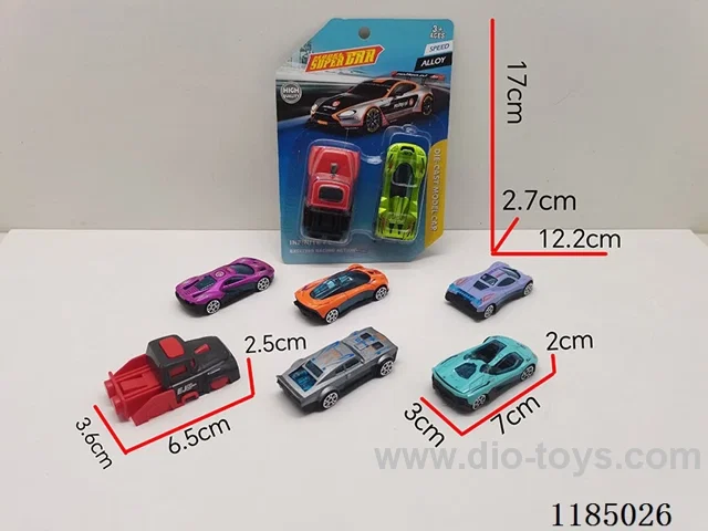 Projectile Toys (1 catapult +1 alloy sports car) (sports car 6 models random 1)-free wheel