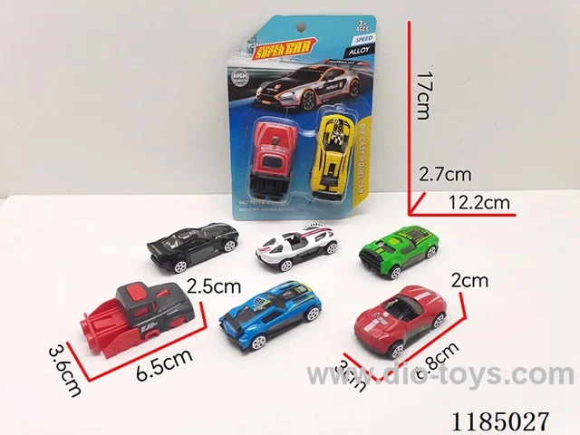 Projectile Toys (1 catapult +1 alloy sports car) (sports car 6 models random 1)-free wheel