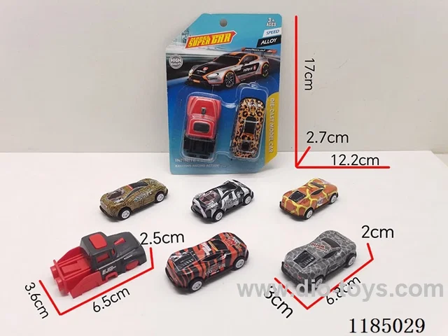 Projectile Toys (1 catapult +1 metal animal sports car) (sports car 6 models random 1)-pull back