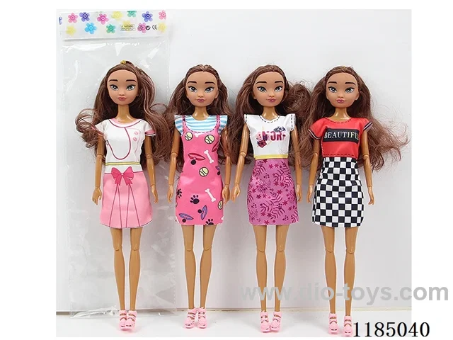 11.5” 30cm 11 joints solid Barbie + shoes 4 mixes