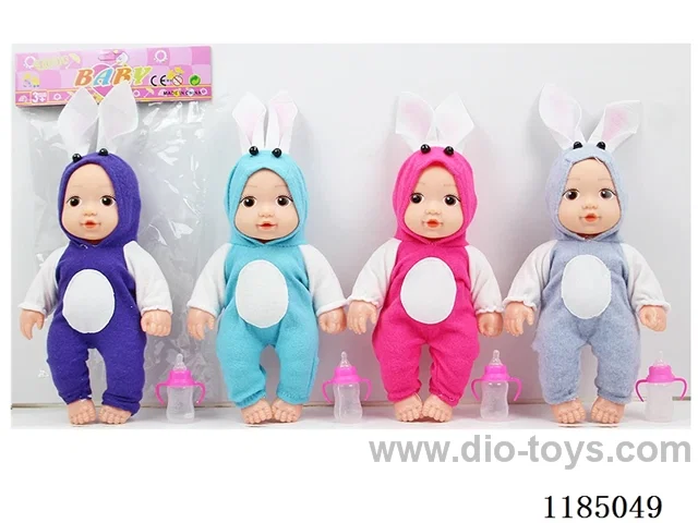 10 inch 24 cm 5 joints hollow body bent foot doll + bottle + IC (AG13 * 2) a variety of mixed