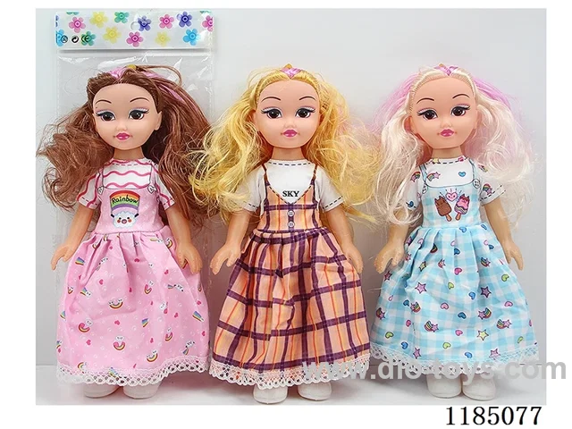 10” 25cm 5 joints Empty body straight legged doll Multi-mixed