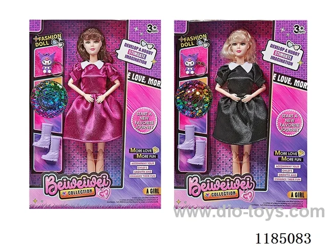 11 inch 11 joints 28 cm Barbie plus boots + hat + ring Multi-mixed