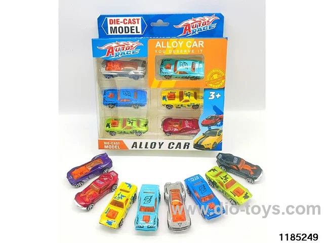 7.5cm Alloy Sliding Car 6pcs