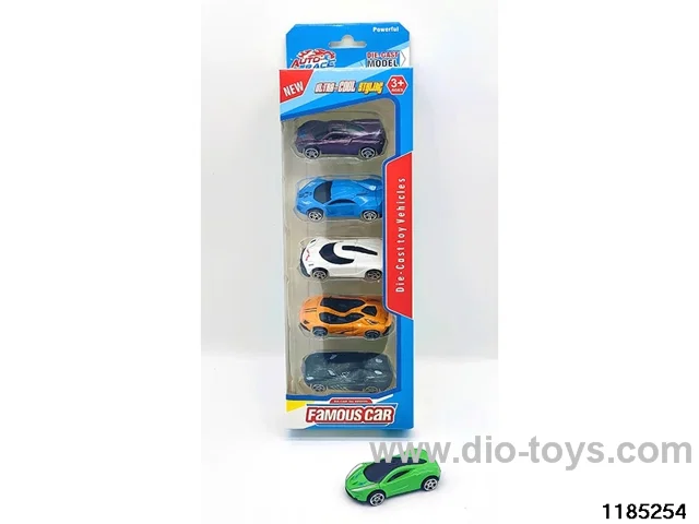 7.5cm Alloy Sliding Car 5pcs