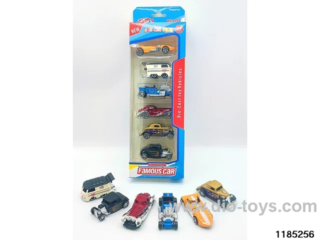 1：64 Alloy Sliding Car 6pcs