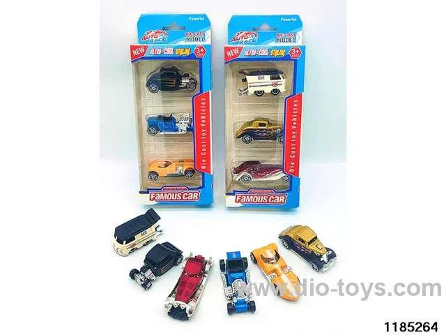 1：64 Alloy Sliding Car 3pcs