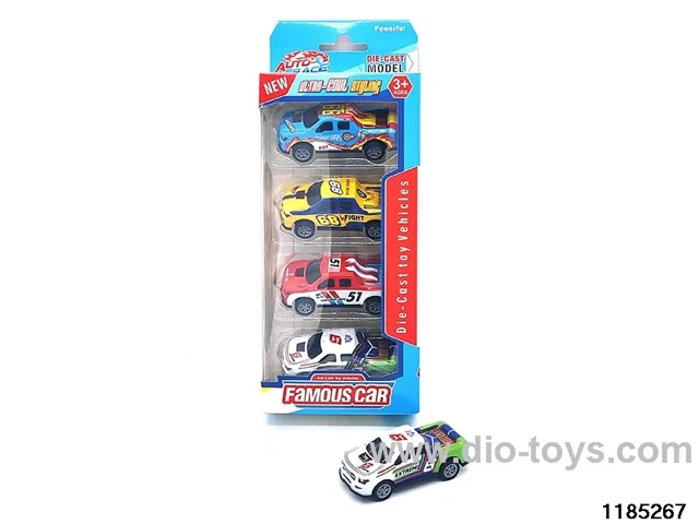 7.5cm Alloy pull back Car 4pcs