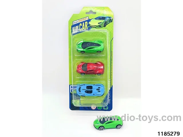 7.5cm Alloy Sliding Car 3pcs