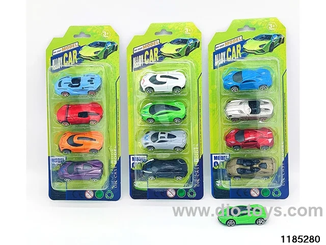 7.5cm Alloy Sliding Car 4pcs