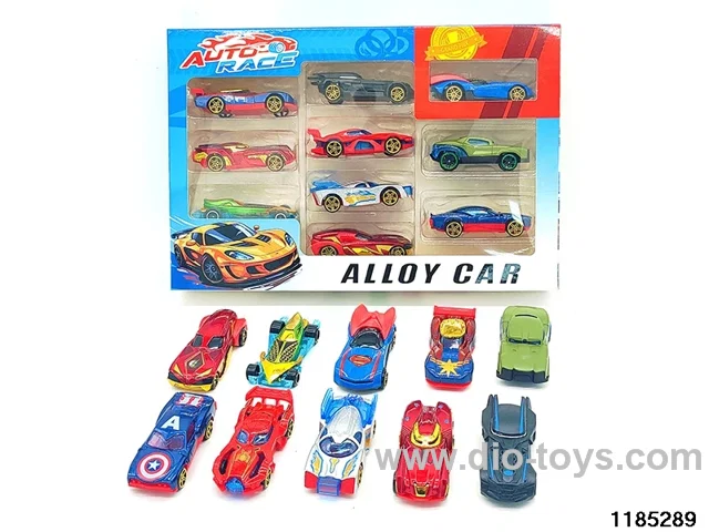 7.5cm Alloy Sliding Car 10pcs