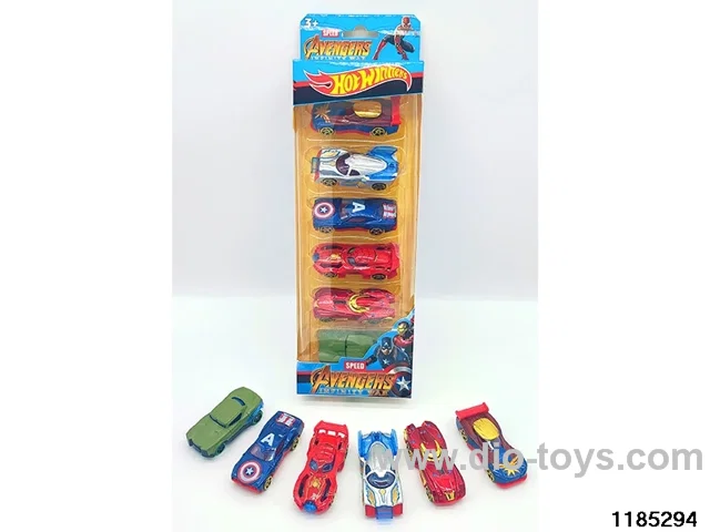 Alloy Sliding Car 6pcs
