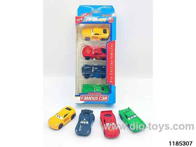 6.5cm Alloy Sliding Car 4pcs