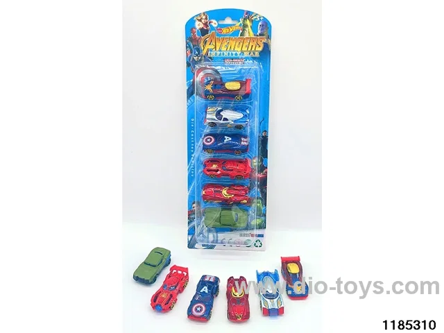 7.5cm Alloy Sliding Car 6pcs