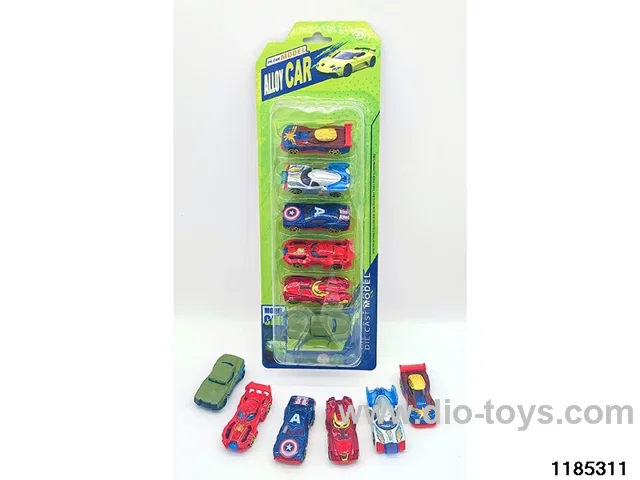 7.5cm Alloy Sliding Car 6pcs