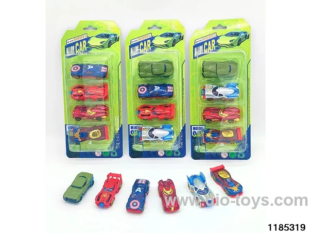 7.5cm Alloy Sliding Car 4pcs