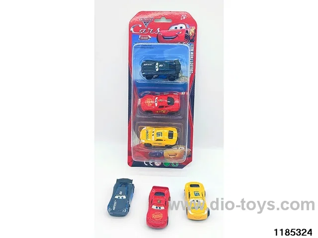 6.5cm Alloy Sliding Car 3pcs