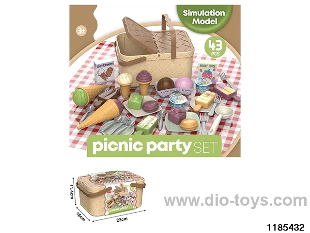 Picnic Basket Ice Cream Set