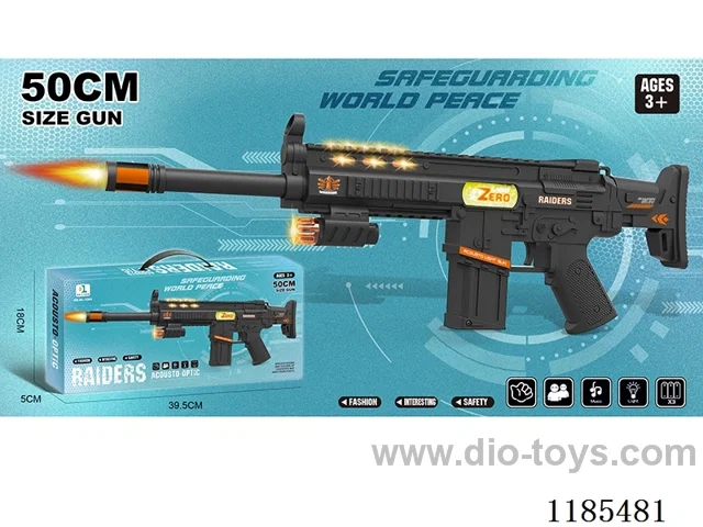Electric gun with sound and light voice gun with light and music submachine gun