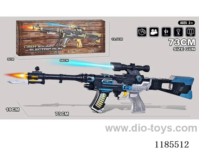 Painted Electric Gun with Lights and Music Submachine Gun Octave Gun