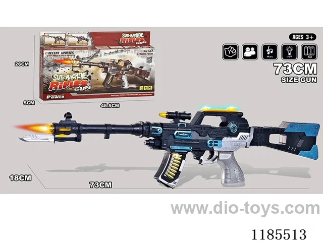 Painted Electric Gun with Lights and Music Submachine Gun Octave