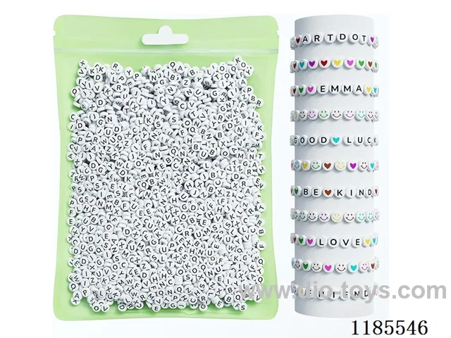 DIY Jewelry Set(4*7 letter beads + thread (about 140g))