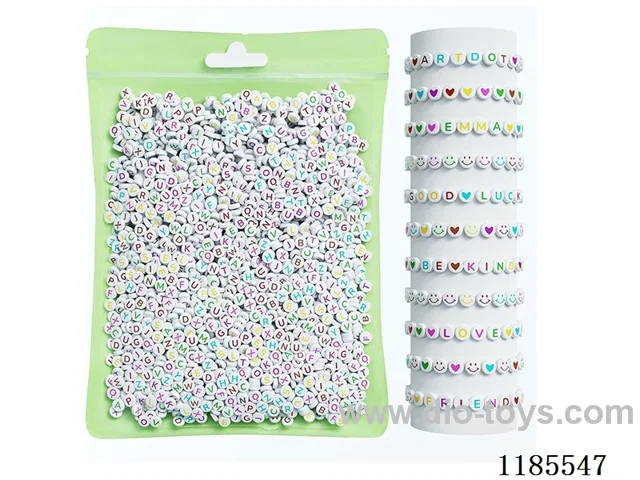 DIY Jewelry Set(4*7 letter beads + thread (about 140g))