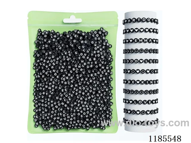 DIY Jewelry Set(4*7 Alphabet beads + thread (approx. 140g))