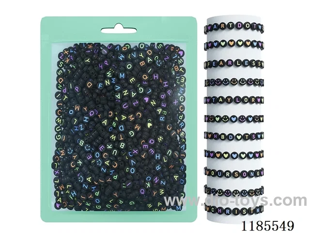 DIY Jewelry Set(4*7 Alphabet beads + thread (approx. 140g))