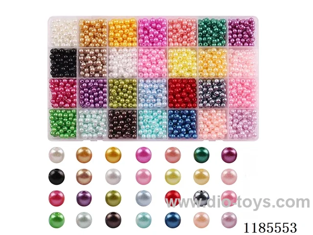 DIY Jewelry Set(6cm pearl + thread (28 compartments))