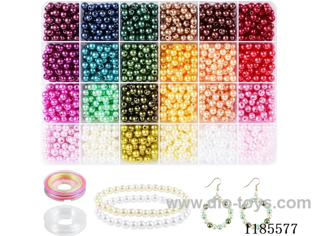 DIY Jewelry Set(6% pearl + earhook + wire (24 compartments))