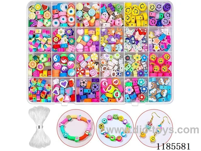 DIY Jewelry Set(Soft ceramic + thread (24pcs))